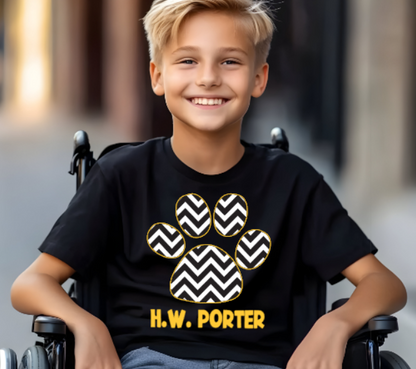 H.W. Porter Chevron YOUTH Gildan Heavy Tshirt