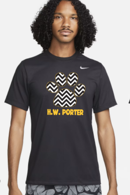 H.W. Porter Chevron Nike Brand Short Sleeve Dri Fit Adult Tshirt