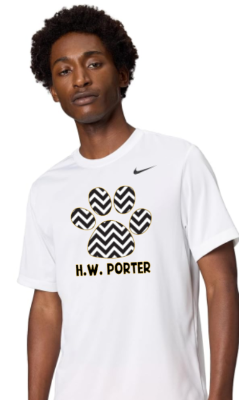 H.W. Porter Chevron Nike Brand Short Sleeve Dri Fit Adult Tshirt
