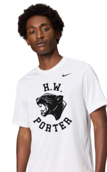 H.W. Porter Panther Nike Brand Short Sleeve Dri Fit Adult Tshirt- Custom Personalization!