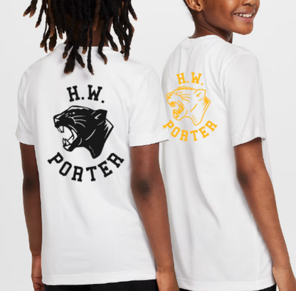 H.W. Porter Panther Nike Brand Short Sleeve Dri Fit YOUTHTshirt