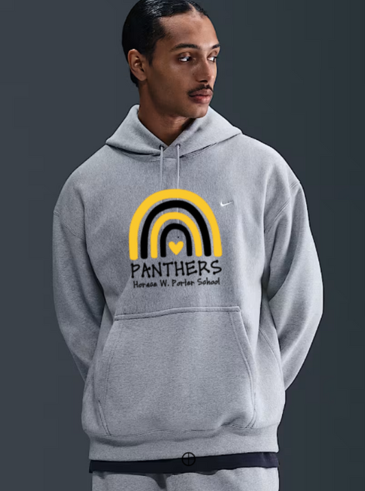H.W. Porter Rainbow Nike Brand Solo Swoosh Hooded Sweatshirt Adult