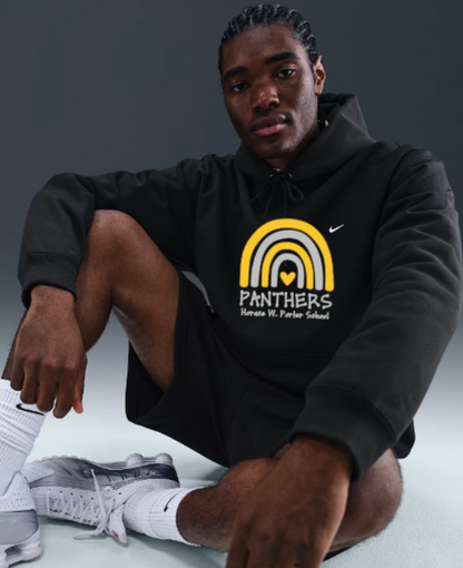 H.W. Porter Rainbow Nike Brand Solo Swoosh Hooded Sweatshirt Adult