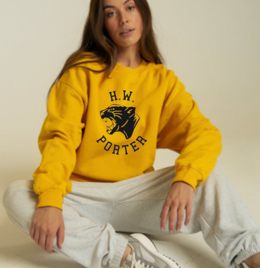 H.W. Porter Panther Crew Neck Gildan Heavy Blend Sweatshirt