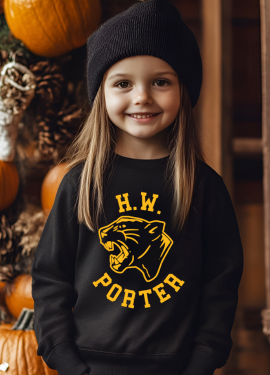 H.W. Porter Panther YOUTH Gildan Heavy 50/50 Fleece Crew Sweatshirt