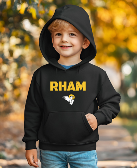 RHAM YOUTH Gildan Heavy 50/50 Blend Hooded Sweatshirt- Custom Personalization!