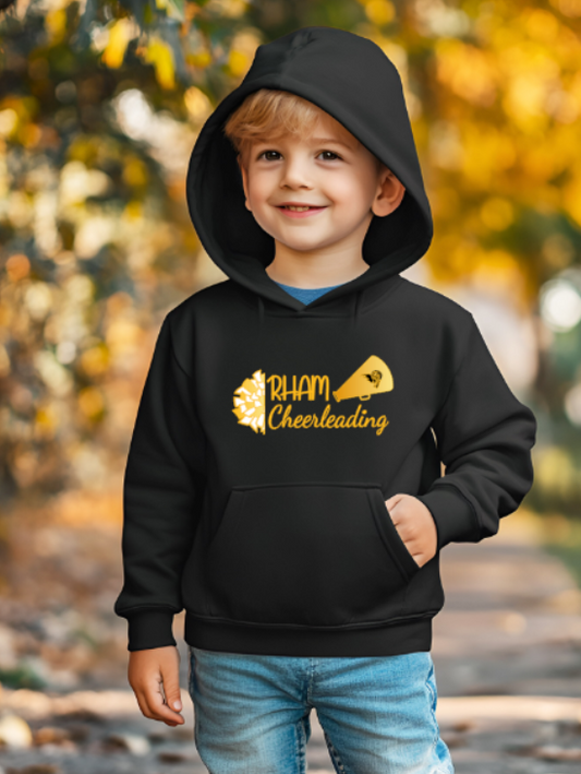 RHAM YOUTH Cheerleading Gildan Heavy 50/50 Blend Hooded Sweatshirt- Custom Personalization!