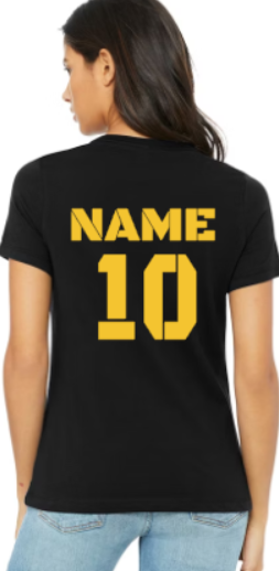RHAM Cheerleading Bella+Canvas Brand Short Sleeve Women's Cut Tshirt- Custom Personalization!