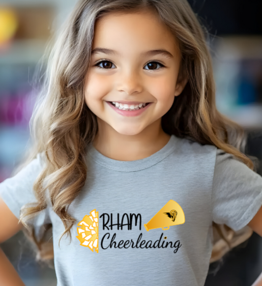 RHAM Adult/Youth Customizable Cheerleading Gildan Ultra 100% cotton Tshirt