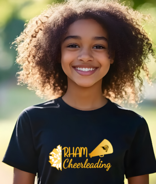 RHAM YOUTH Cheerleading Gildan Heavy Tshirt - Custom Personalization!