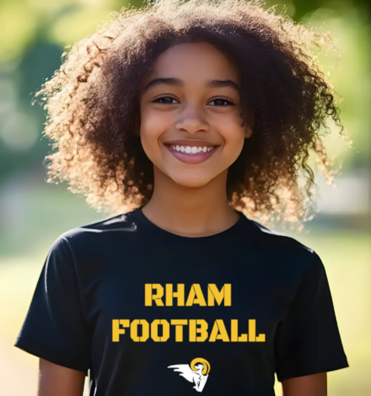 RHAM YOUTH Football Gildan Heavy Tshirt- Custom Personalization!