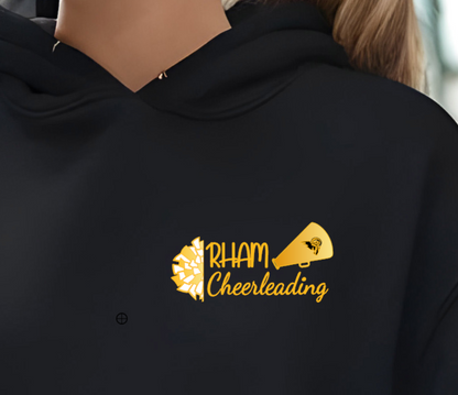 RHAM Cheerleading Adult Gildan Heavy 50/50 Blend Hooded Sweatshirt- Custom Personalization!