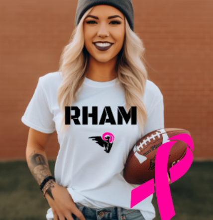 RHAM Limited Edition Pink Bella+Canvas Brand Short Sleeve Women's Cut Tshirt- Custom Personalization!