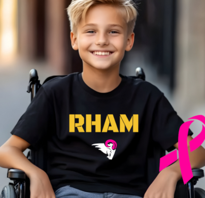 RHAM YOUTH Limited Edition Pink RHAM Gildan Heavy Tshirt - Custom Personalization!