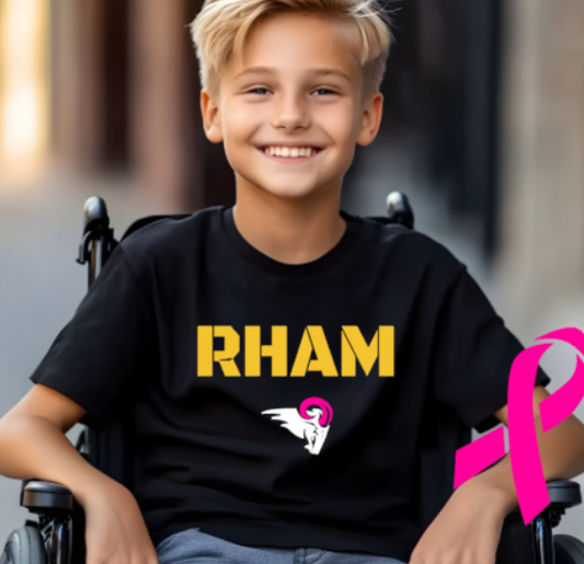 RHAM YOUTH Limited Edition Pink RHAM Gildan Heavy Tshirt - Custom Personalization!