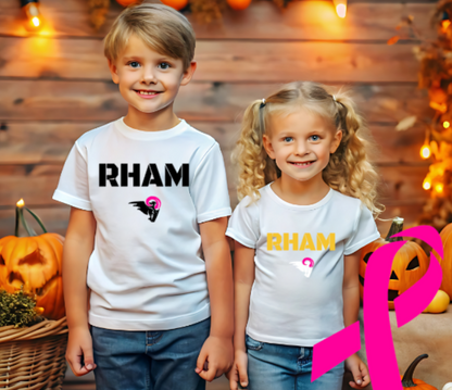RHAM YOUTH Limited Edition Pink RHAM Gildan Heavy Tshirt - Custom Personalization!