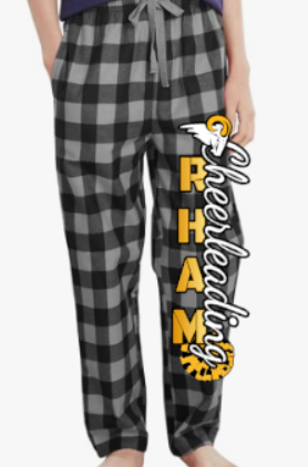 RHAM Cheerleading Flannel Pajama Pants Youth