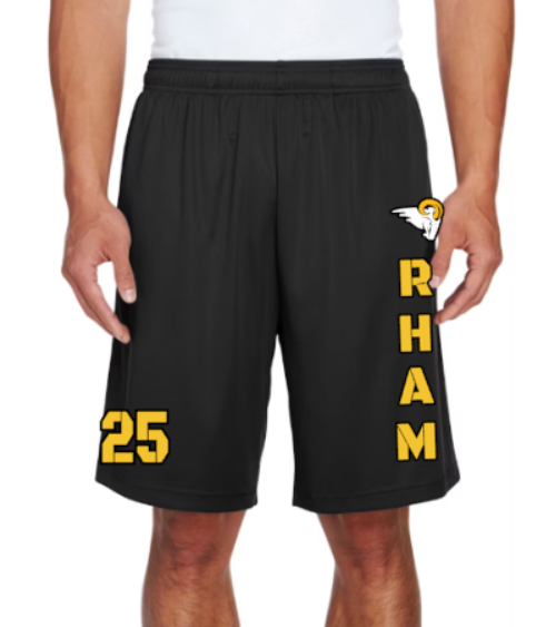RHAM Athletic Shorts 7" or 9" adult and 6" youth