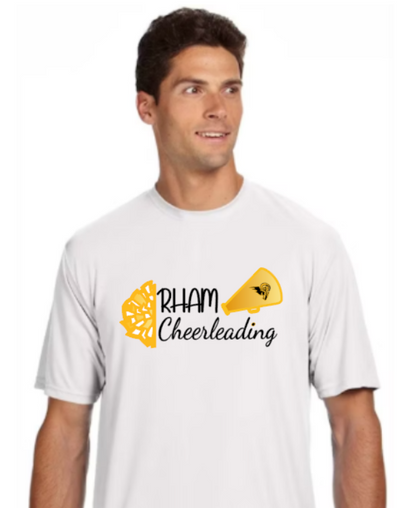 RHAM Cheerleading Gildan A4 Poly Cooling Performance Short Sleeve Tshirt- Custom Personalization!