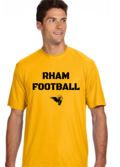 RHAM Football Gildan A4 Poly Cooling Performance Short Sleeve Tshirt- Custom Personalization!