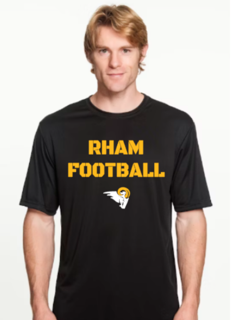 RHAM Football Gildan A4 Poly Cooling Performance Short Sleeve Tshirt- Custom Personalization!