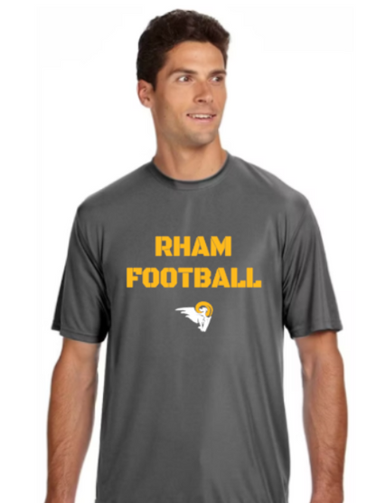 RHAM Football Gildan A4 Poly Cooling Performance Short Sleeve Tshirt- Custom Personalization!
