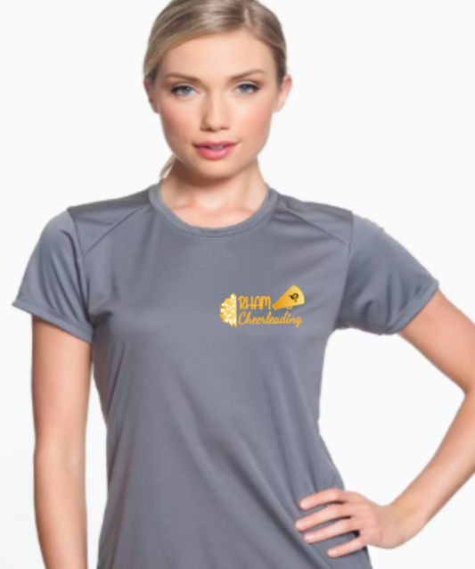 RHAM Cheerleading Gildan A4 Womens Cut Poly Cooling Performance Short Sleeve Tshirt- Custom Personalization!