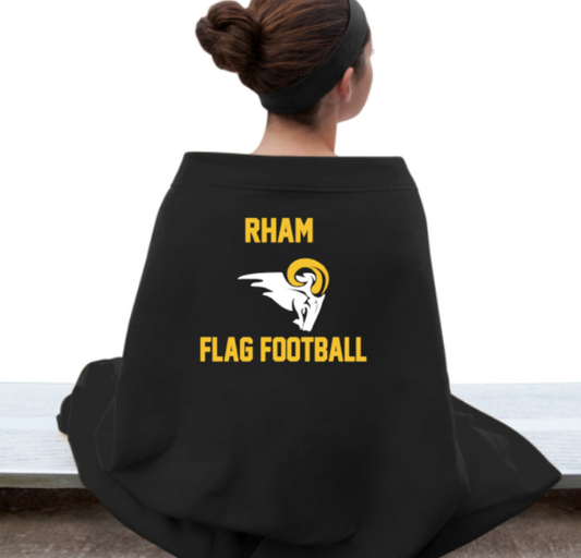RHAM Flag Football Heavy Blend Stadium Blanket