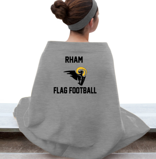 RHAM Flag Football Heavy Blend Stadium Blanket