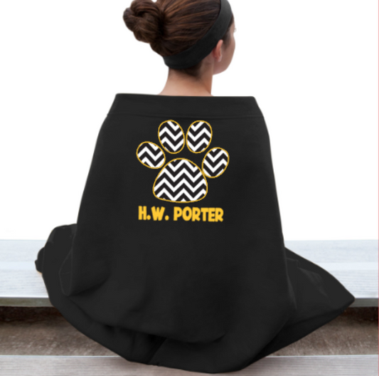 H.W. Porter Chevron Heavy Blend Stadium Blanket