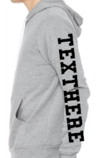 H.W. Porter Chevron Logo Bella+Canvas Sponge Fleece Adult Hooded Sweatshirt- Custom Personalization!