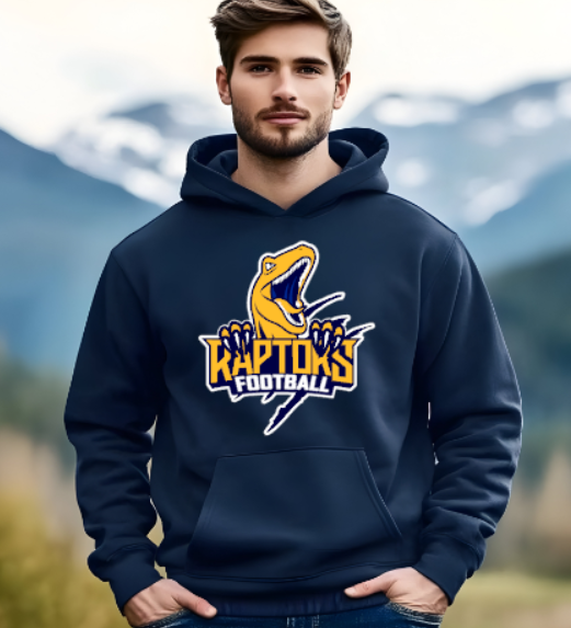 RHAM Raptors Claw - Adult Gildan Heavy 50/50 Blend Hooded Sweatshirt- Custom Personalization!