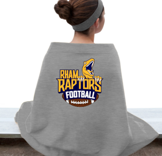 RHAM HS FOOTBALL RAPTORS Heavy Blend Stadium Blanket