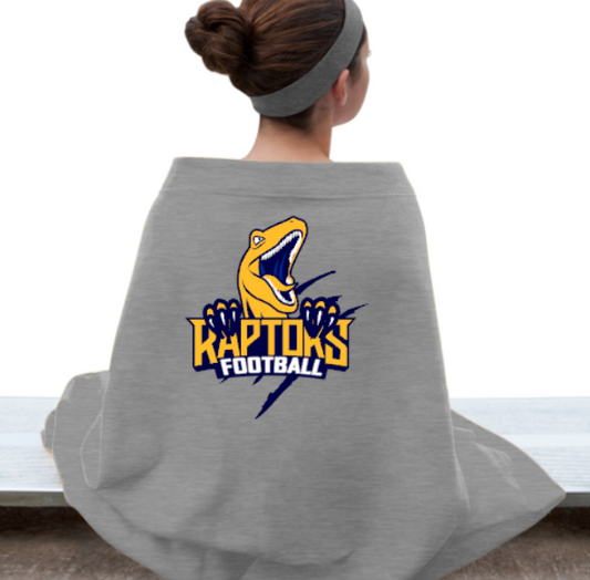 RHAM HS FOOTBALL RAPTORS CLAW Heavy Blend Stadium Blanket