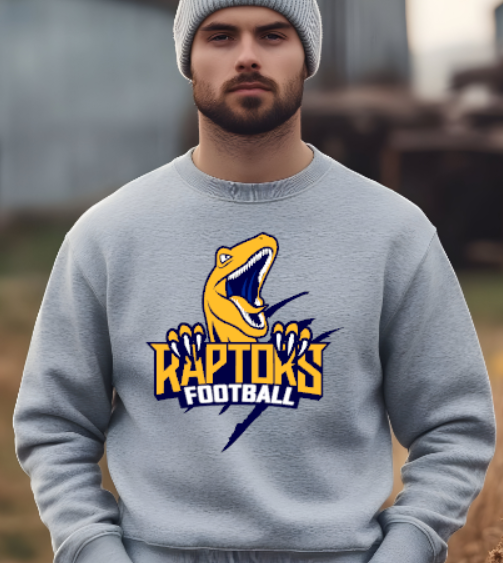 RHAM HIGH SCHOOL RAPTORS CLAW Crew Neck Gildan Heavy Blend Sweatshirt- Custom Personalization!