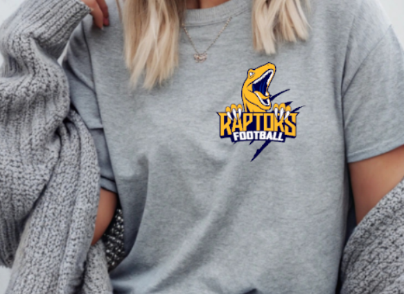 RHAM HIGH SCHOOL RAPTORS CLAW Gildan Heavy Cotton Short Sleeve Tshirt- Custom Personalization!