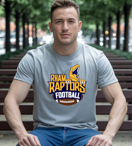 RHAM HIGH SCHOOL RAPTORS Gildan Heavy Cotton Short Sleeve Tshirt- Custom Personalization!