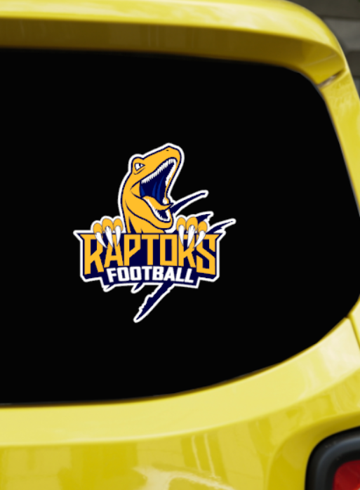 RHAM HS Football Claw UV Printed Decal - choose your colors and sizes!