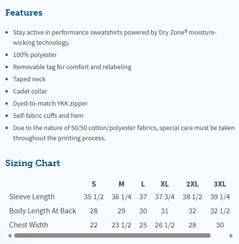 AEC Port & Company PC590Q Performance Fleece 1/41/4-Zip Pullover Sweatshirt