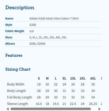 RHAM Adult/Youth Customizable Cheerleading Gildan Ultra 100% cotton Tshirt
