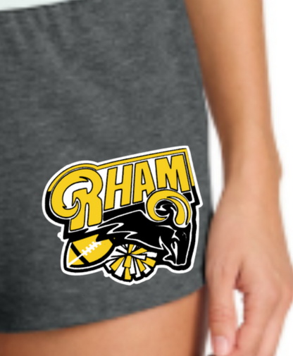 RYFC RHAM Customizable Cheerleading Shorts, ladies and youth cut. Sport Tek