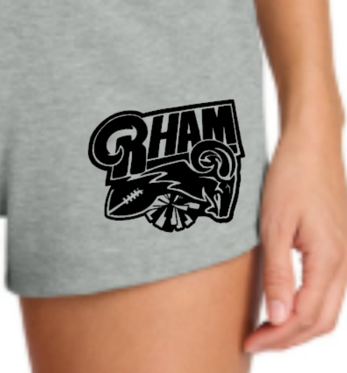 RYFC RHAM Customizable Cheerleading Shorts, ladies and youth cut. Sport Tek