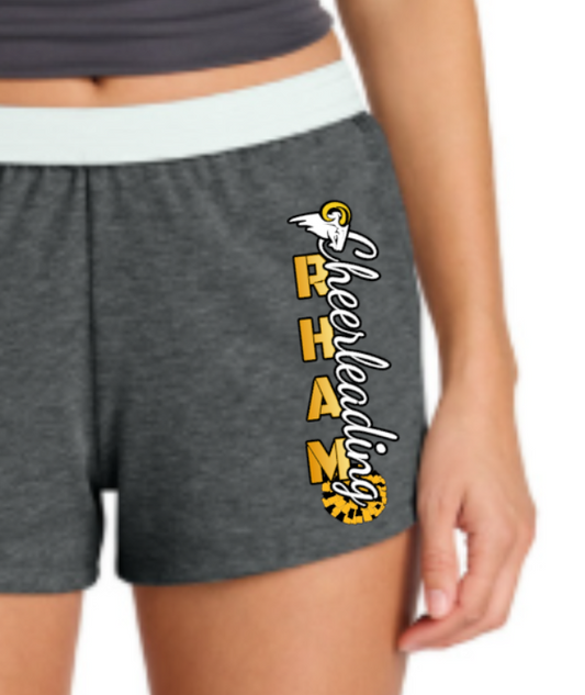 RYFC RHAM Customizable Vertical Cheerleading Shorts, ladies and youth cut. Sport Tek