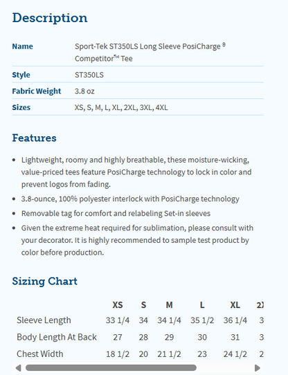 Plainfield Softball/Baseball  Customizable Poly Wicking Athletic Tshirt (Choose your logo)*