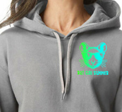 Mainely Rat Rat Girl Summer 2026 Colors CUSTOMIZABLE Softstyle Gildan Hooded Sweatshirt