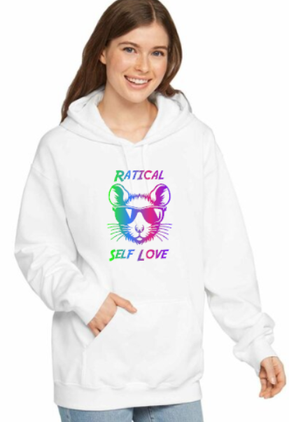 Mainely Rat Ratical Self Love 2026 Colors CUSTOMIZABLE Softstyle Gildan Hooded Sweatshirt