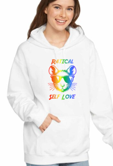 Mainely Rat Ratical Self Love 2026 Colors CUSTOMIZABLE Softstyle Gildan Hooded Sweatshirt