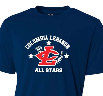 CLLL All Star Customizable Tees A4Sport Wicking - Youth, Adult and Women's Cut