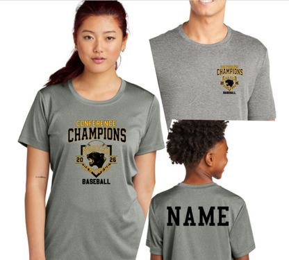 Porter Champs 2026 Customizable Tees Posicharge Sport Wicking - Youth, Adult and Women's Cut