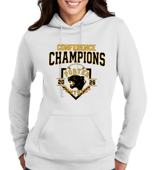 Porter Champs 2026 Customizable Womens Port&Company Pullover Hooded Sweatshirt